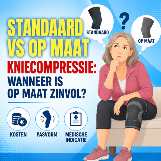 Standaard vs op maat gemaakte kniecompressie: wanneer is op maat zinvol?