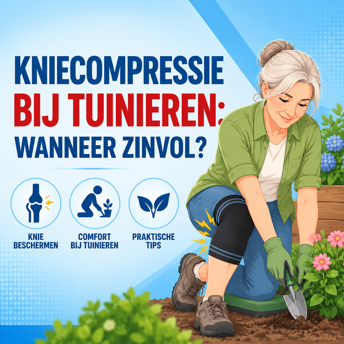 Kniecompressie bij tuinieren: wanneer zinvol?