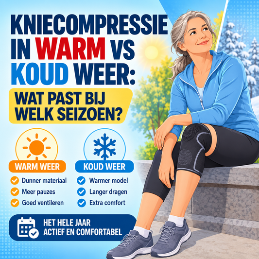 Kniecompressie in warm vs koud weer: wat past bij welk seizoen?