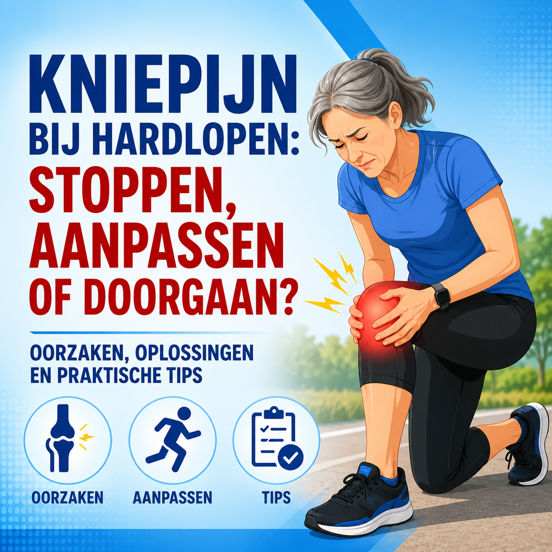 Kniepijn bij hardlopen: stoppen, aanpassen of doorgaan?