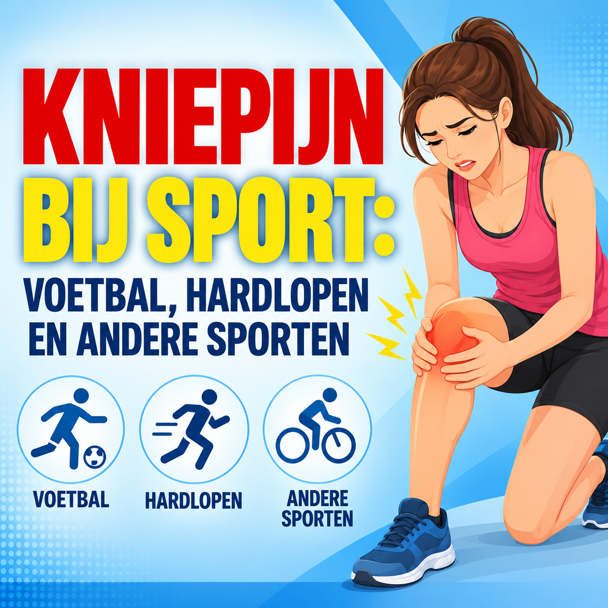 Kniepijn bij sport: voetbal, hardlopen en andere sporten