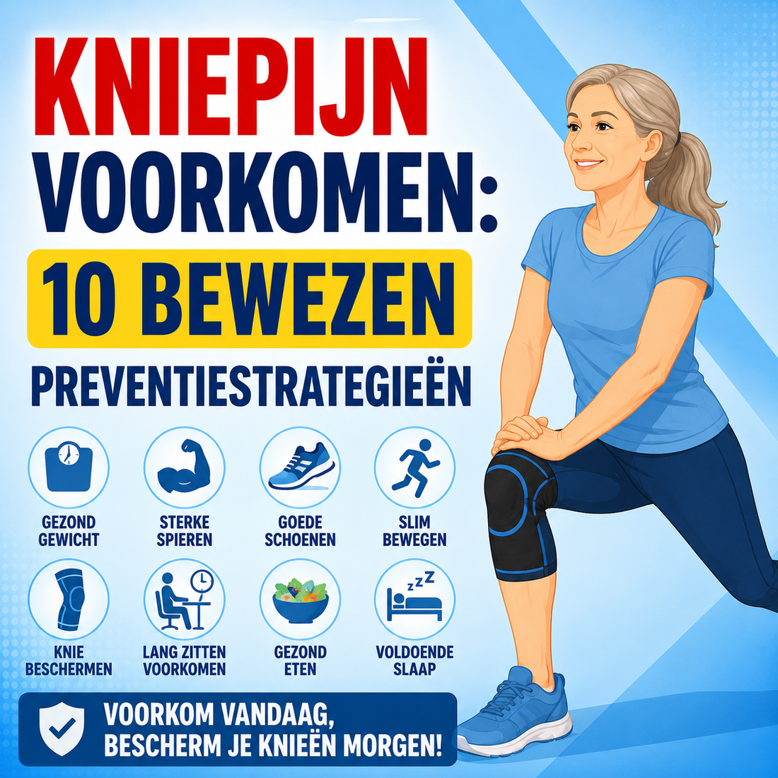 Kniepijn voorkomen: 10 bewezen preventiestrategieën