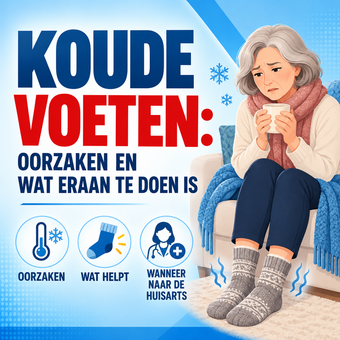 Koude voeten: oorzaken en wat eraan te doen is
