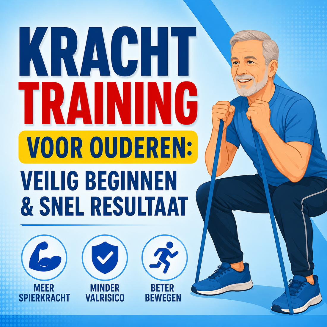 Krachttraining voor ouderen: veilig beginnen en snel resultaat zien