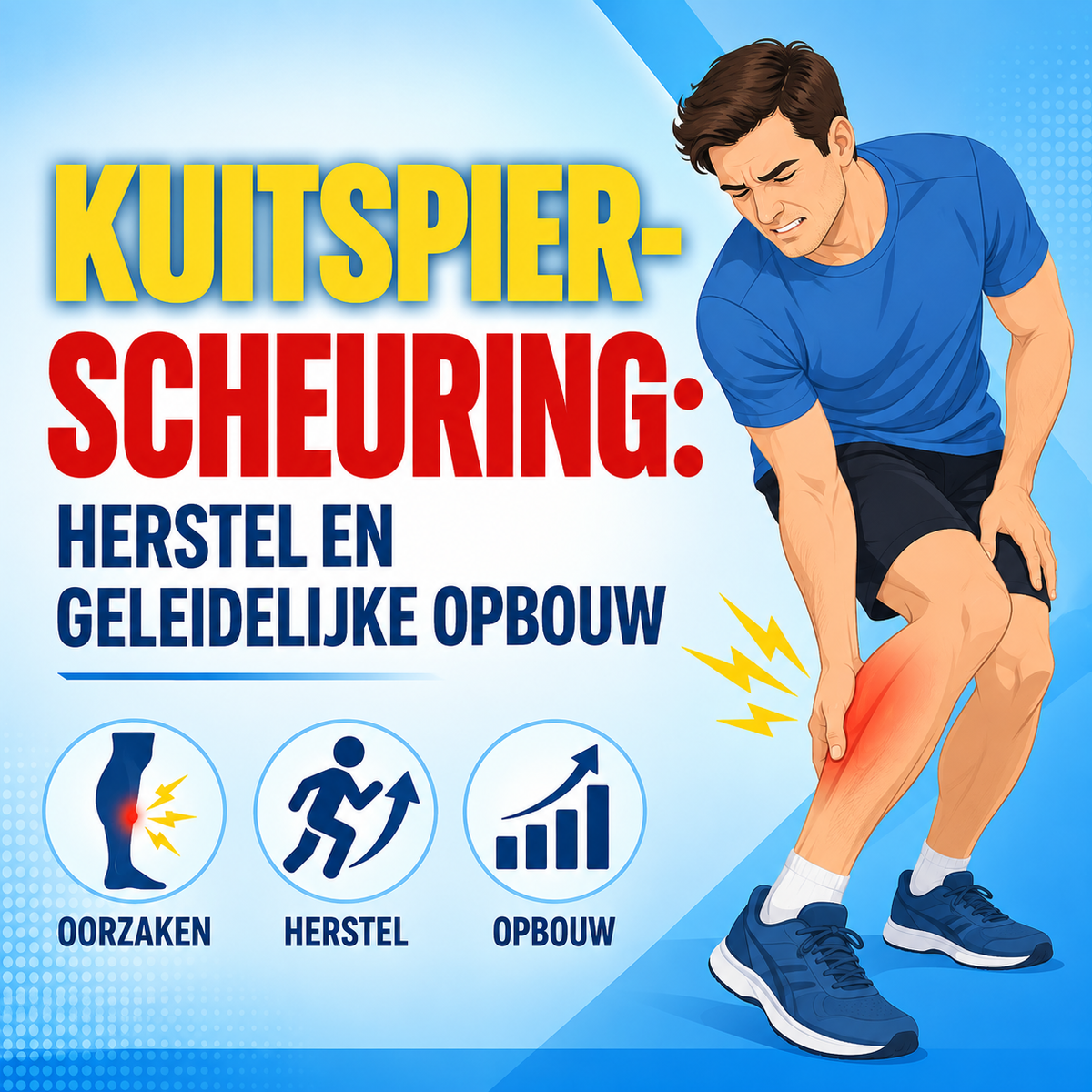 Kuitspierscheuring: herstel en geleidelijke opbouw