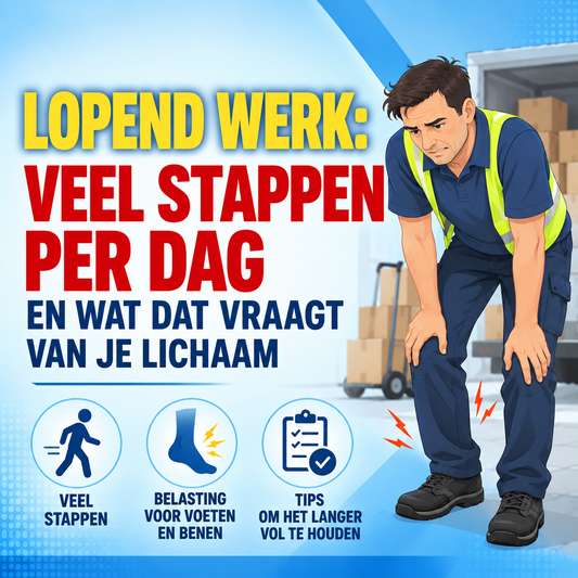 Lopend werk: veel stappen per dag en wat dat vraagt