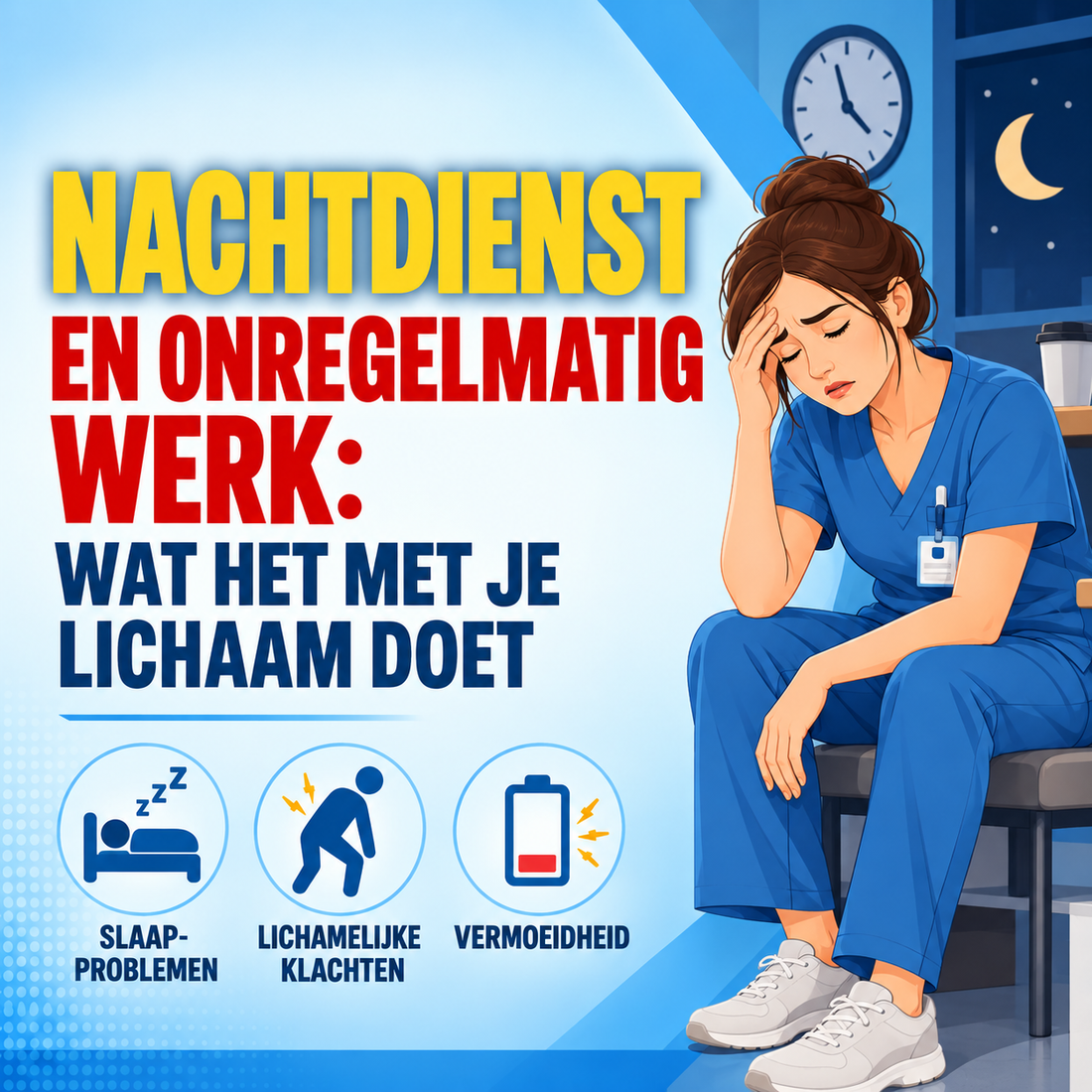Nachtdienst en onregelmatig werk: wat het met je lichaam doet