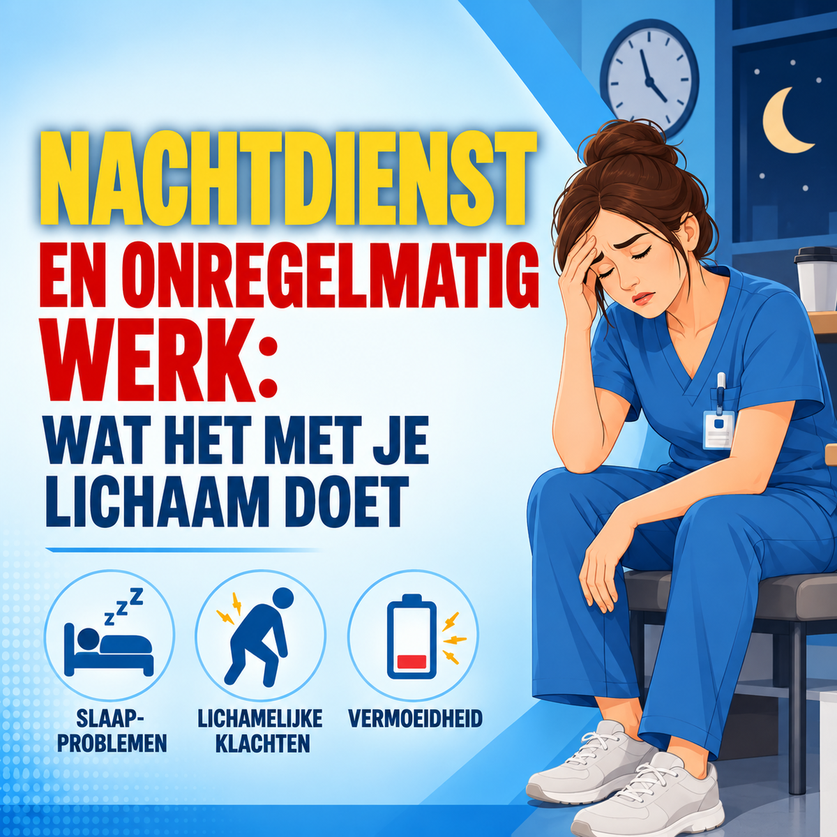 Nachtdienst en onregelmatig werk: wat het met je lichaam doet