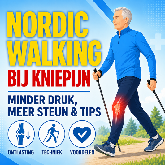 Nordic walking bij kniepijn: hoe wandelstokken de knie ontlasten