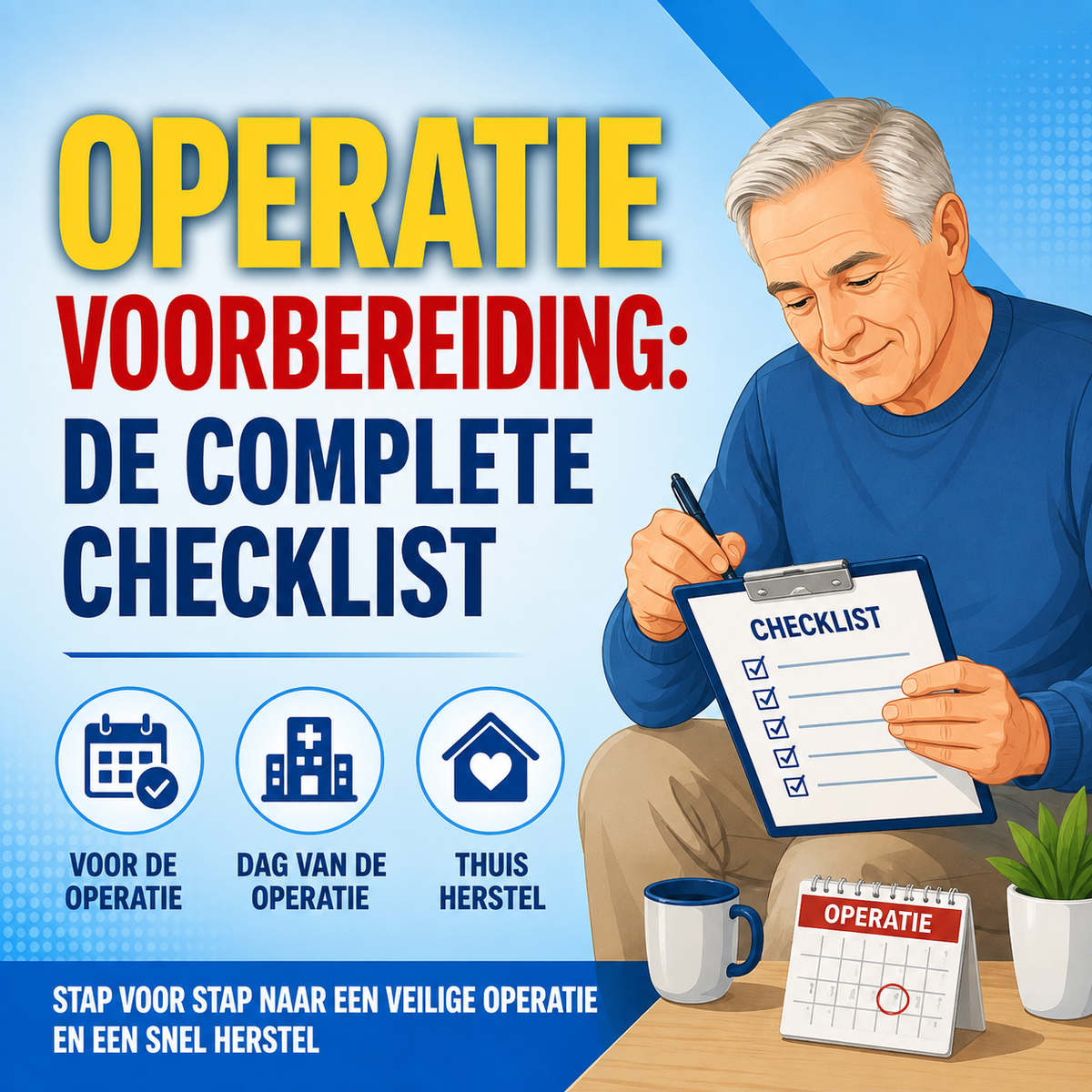 Operatievoorbereiding: de complete checklist voor ouderen