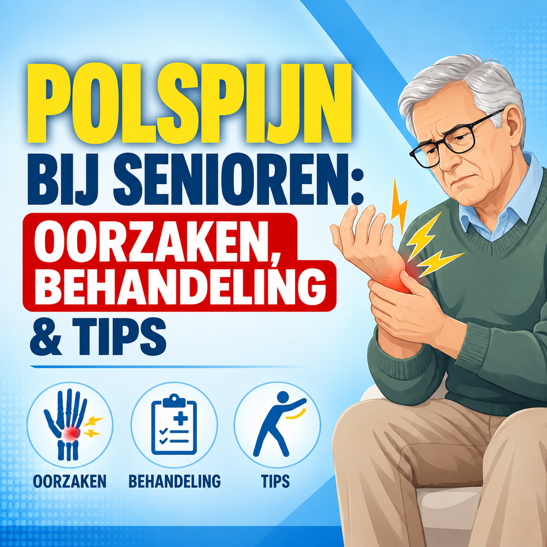 Polspijn bij senioren: oorzaken, aanpak en dagelijks leven