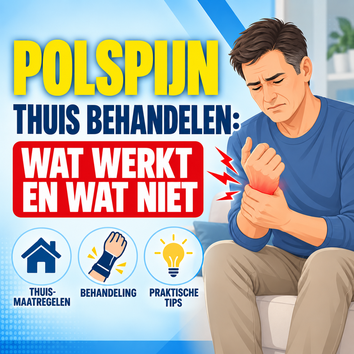 Polspijn thuis behandelen: wat werkt en wat niet