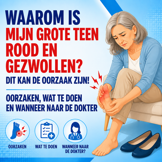 Waarom is mijn grote teen rood en gezwollen?
