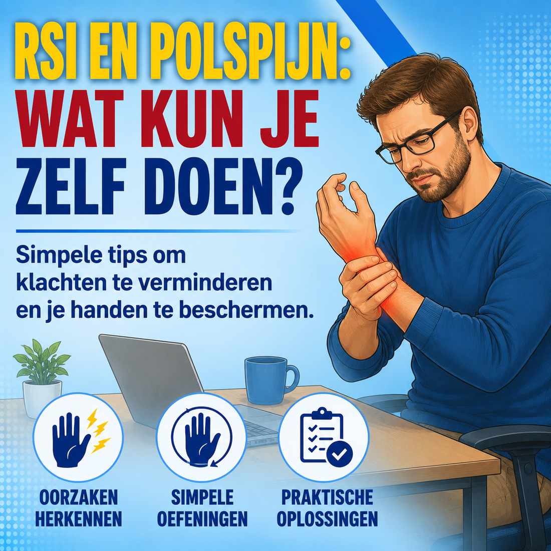 RSI en polspijn: wat kun je zelf doen?