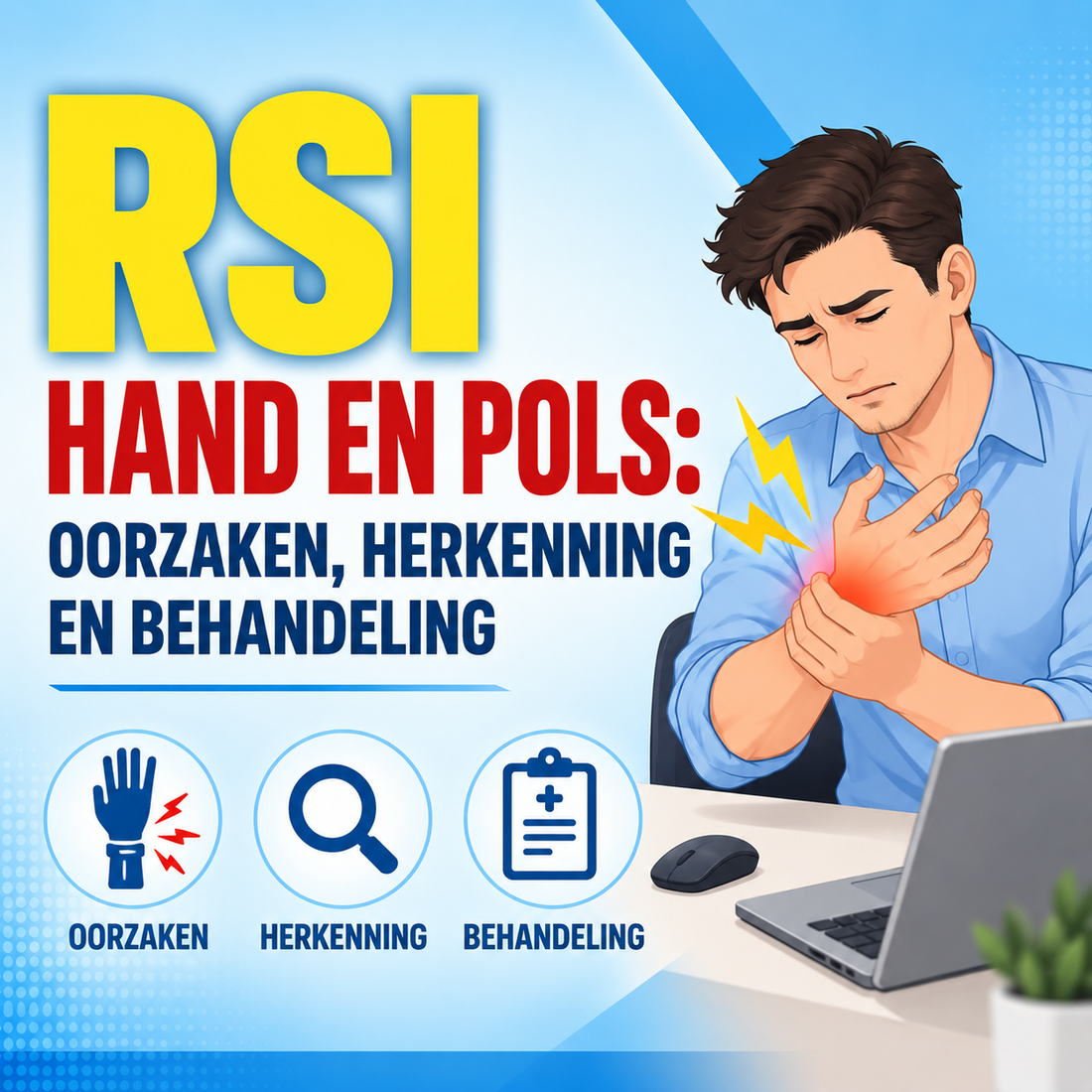 RSI hand en pols: oorzaken, herkenning en behandeling