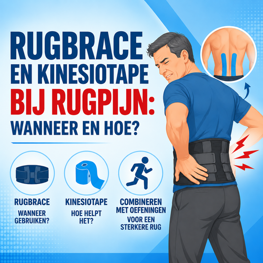 Rugbrace en kinesiotape bij rugpijn: wanneer en hoe