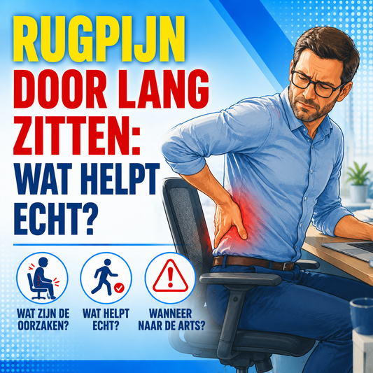 Rugpijn door de hele dag zitten: wat helpt echt?