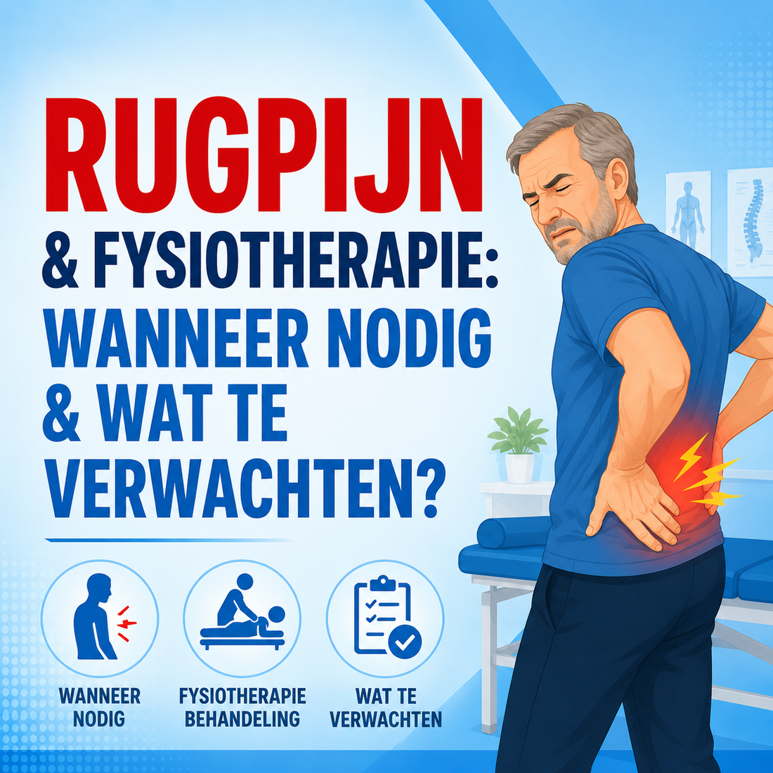 Rugpijn en fysiotherapie: wanneer is het nodig en wat kunt u verwachten?