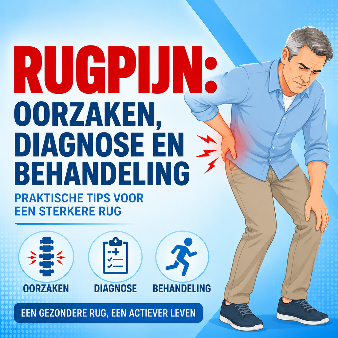 Rugpijn: oorzaken, diagnose en de beste behandeling
