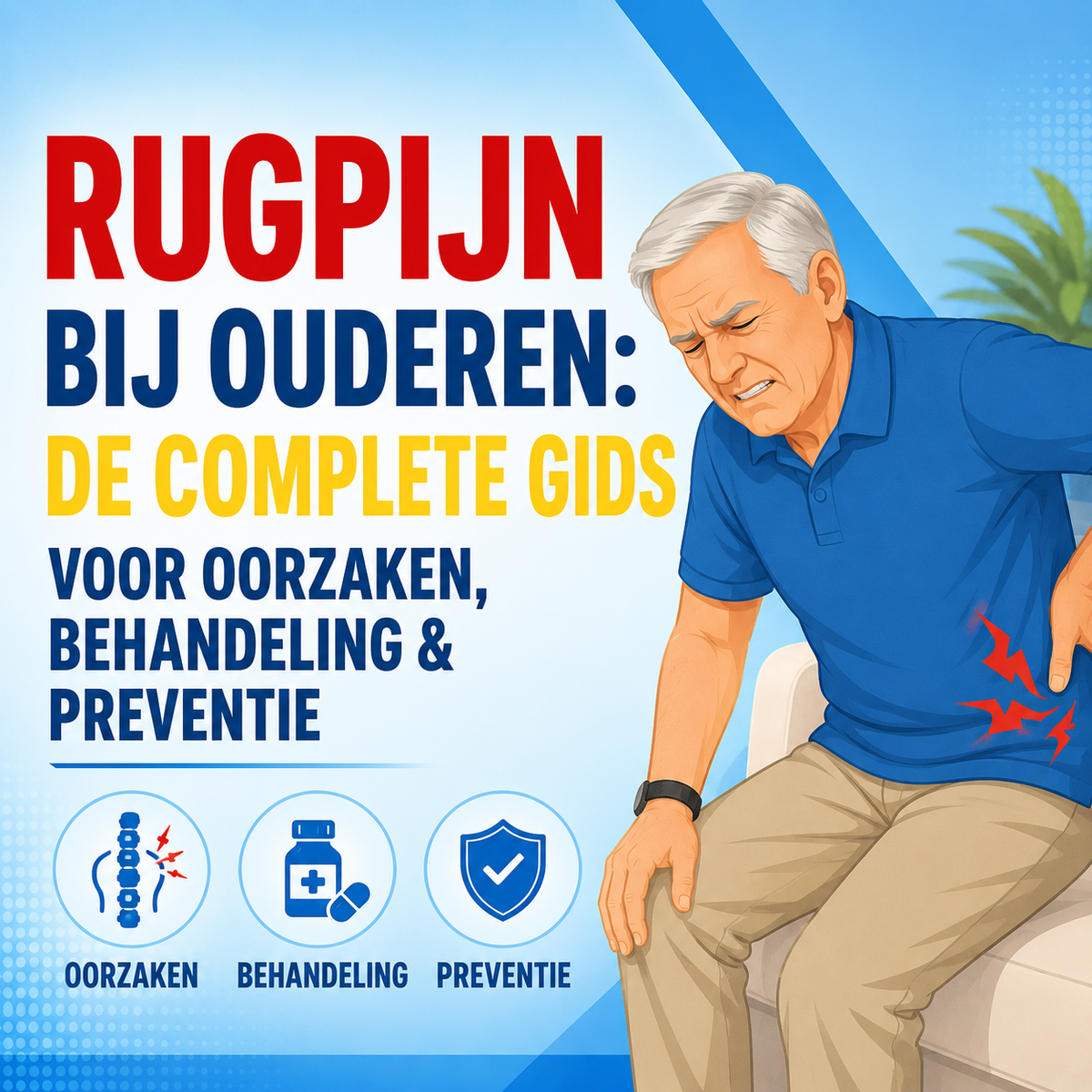 Rugpijn bij ouderen: de complete gids voor oorzaken, behandeling en preventie