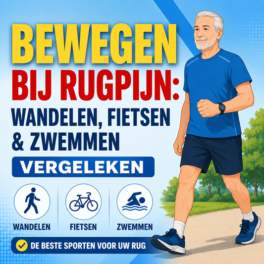 Bewegen bij rugpijn: wandelen, fietsen en zwemmen vergeleken