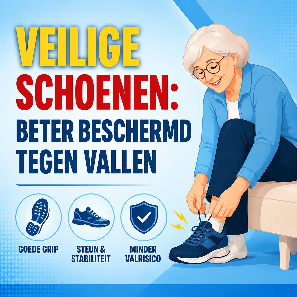 Schoenen en valpreventie bij ouderen: welke schoen beschermt het beste?