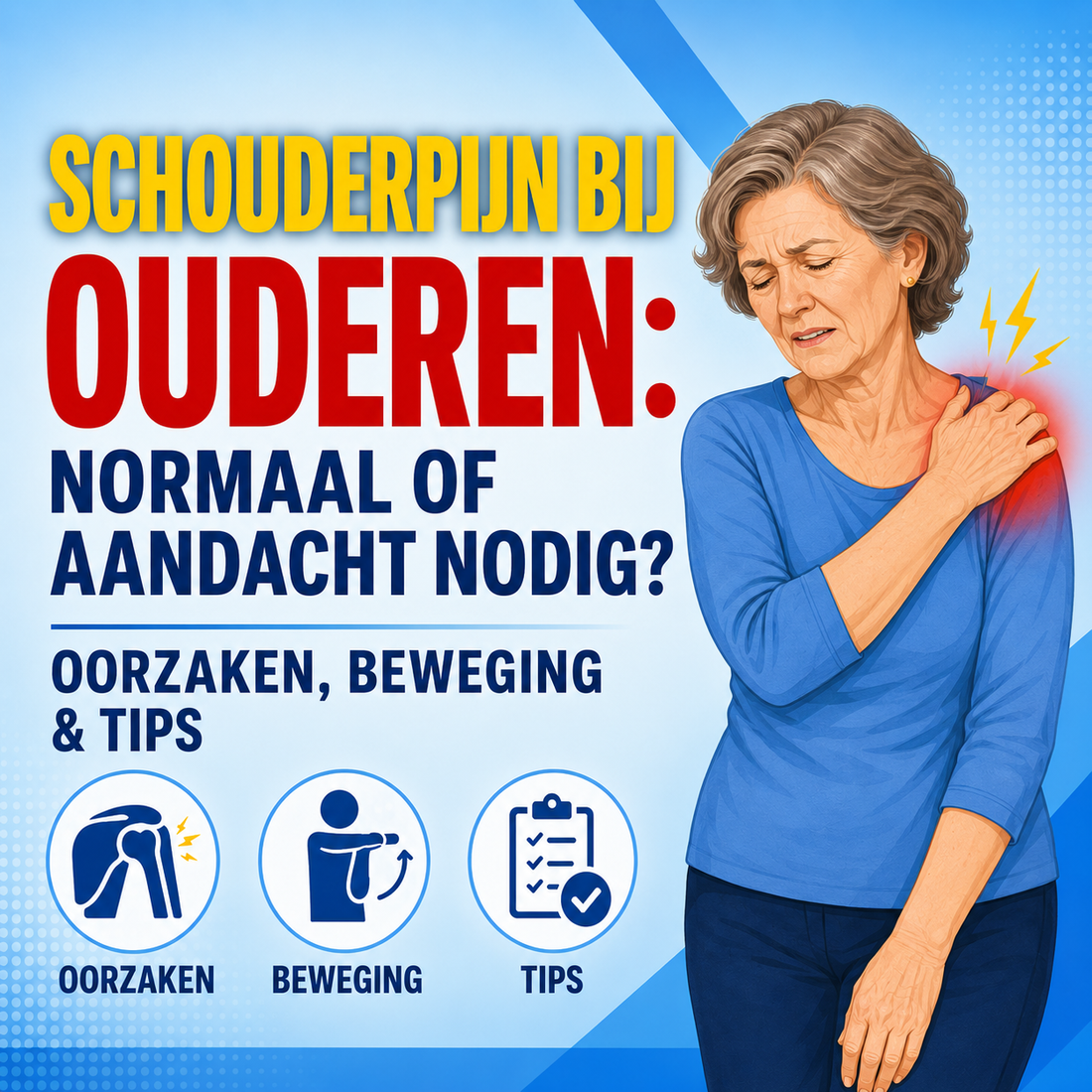 Schouderpijn bij ouderen: normaal of aandacht nodig?