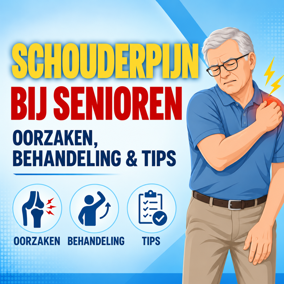 Schouderpijn bij senioren: oorzaken en behandeling