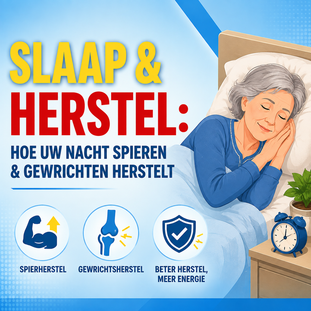 Slaap en herstel: hoe de nacht uw spieren en gewrichten herstelt