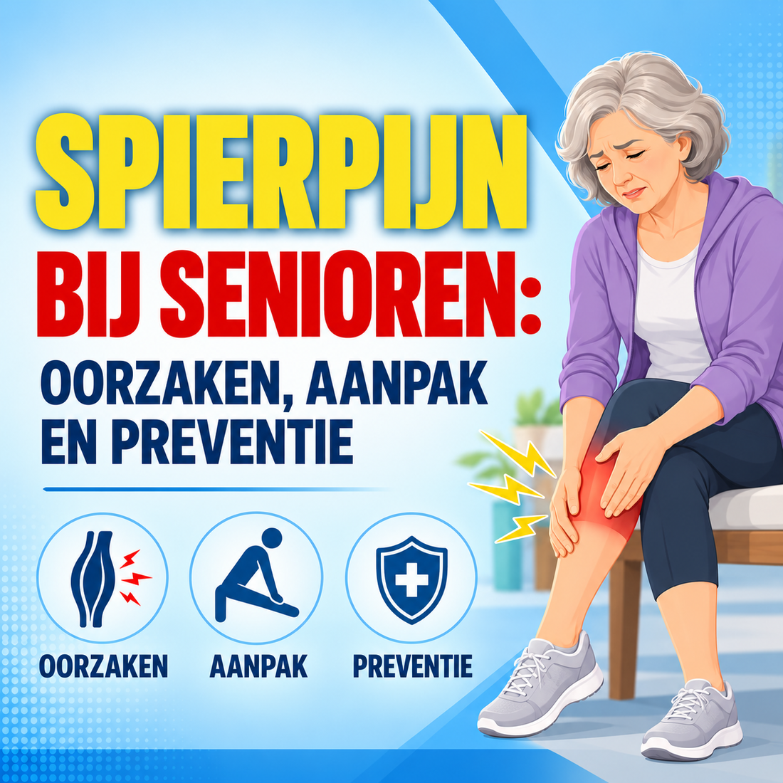 Spierpijn bij senioren: oorzaken, aanpak en preventie