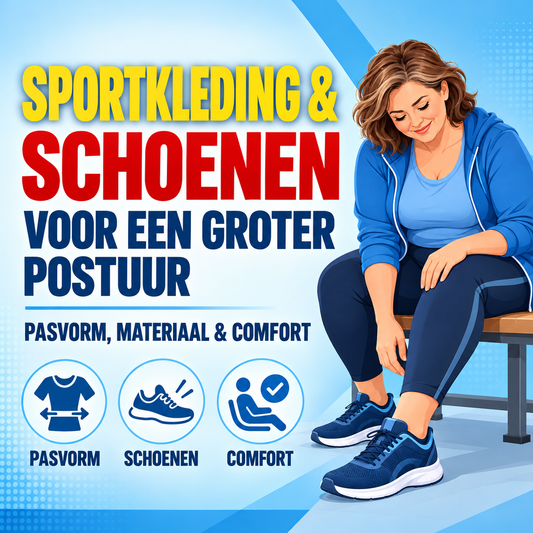 Sportkleding en schoenen voor een groter postuur