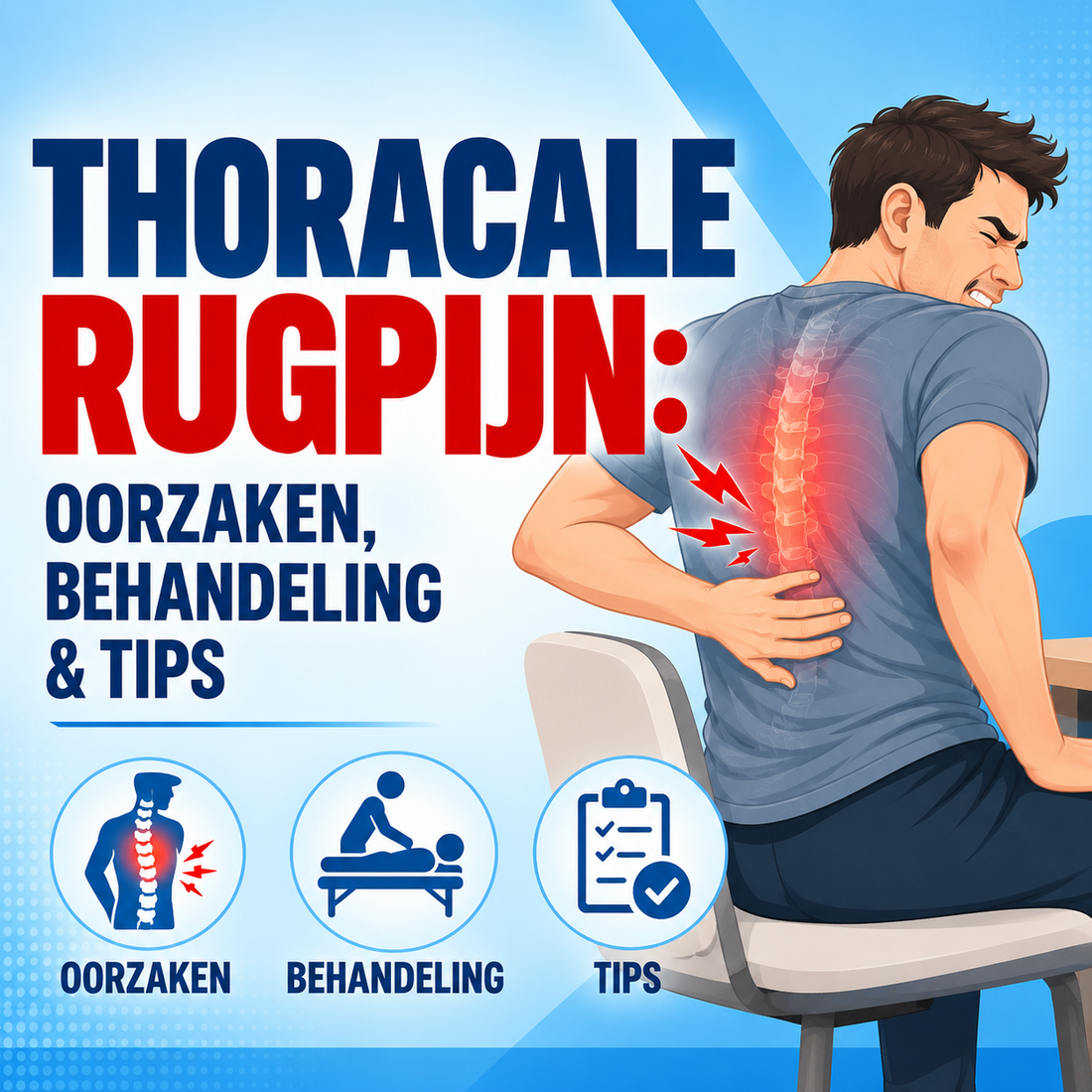 Thoracale rugpijn: oorzaken, herkenning en aanpak