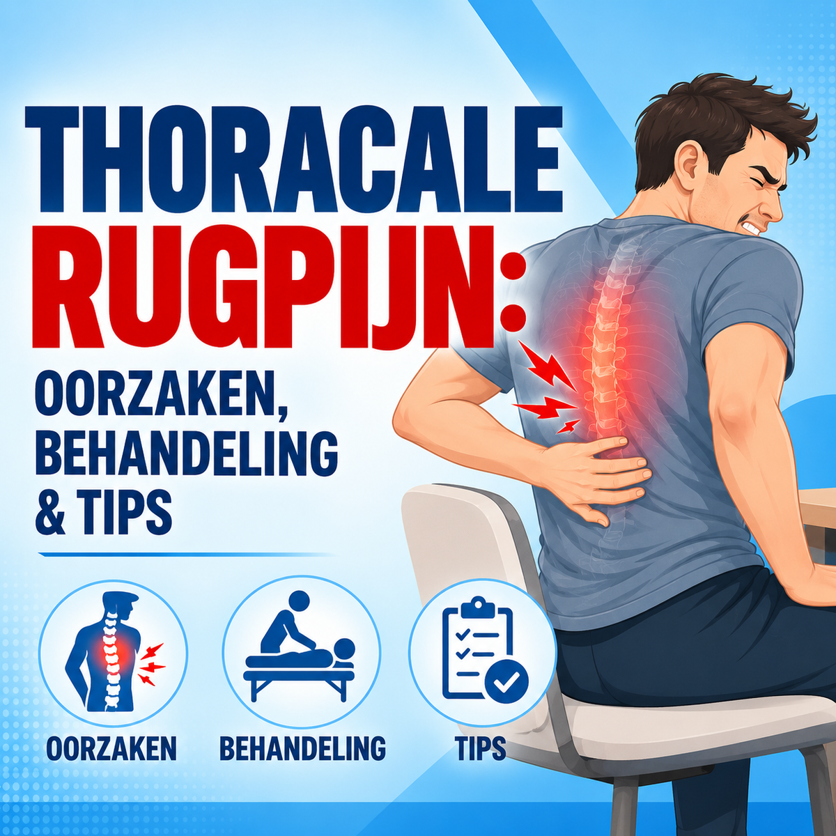 Thoracale rugpijn: oorzaken, herkenning en aanpak