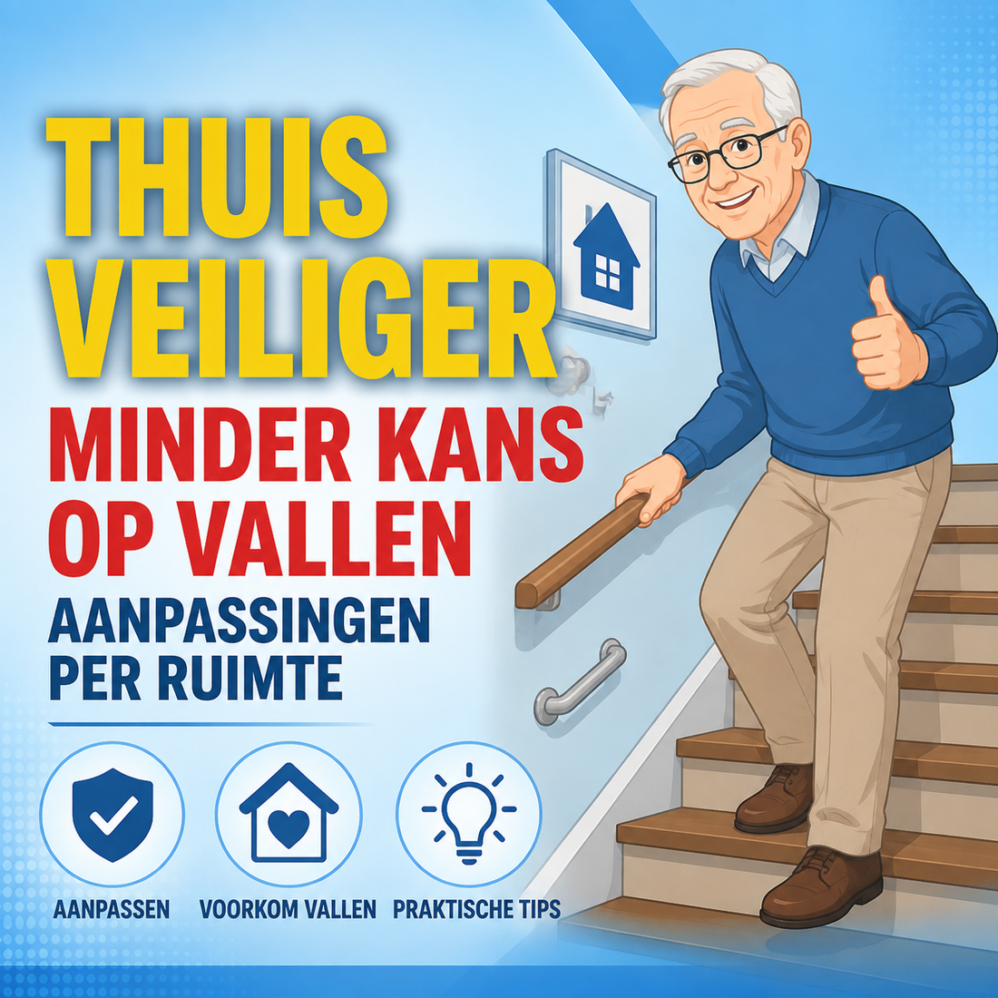 Thuisomgeving aanpassen voor valpreventie: de meest effectieve aanpassingen per ruimte