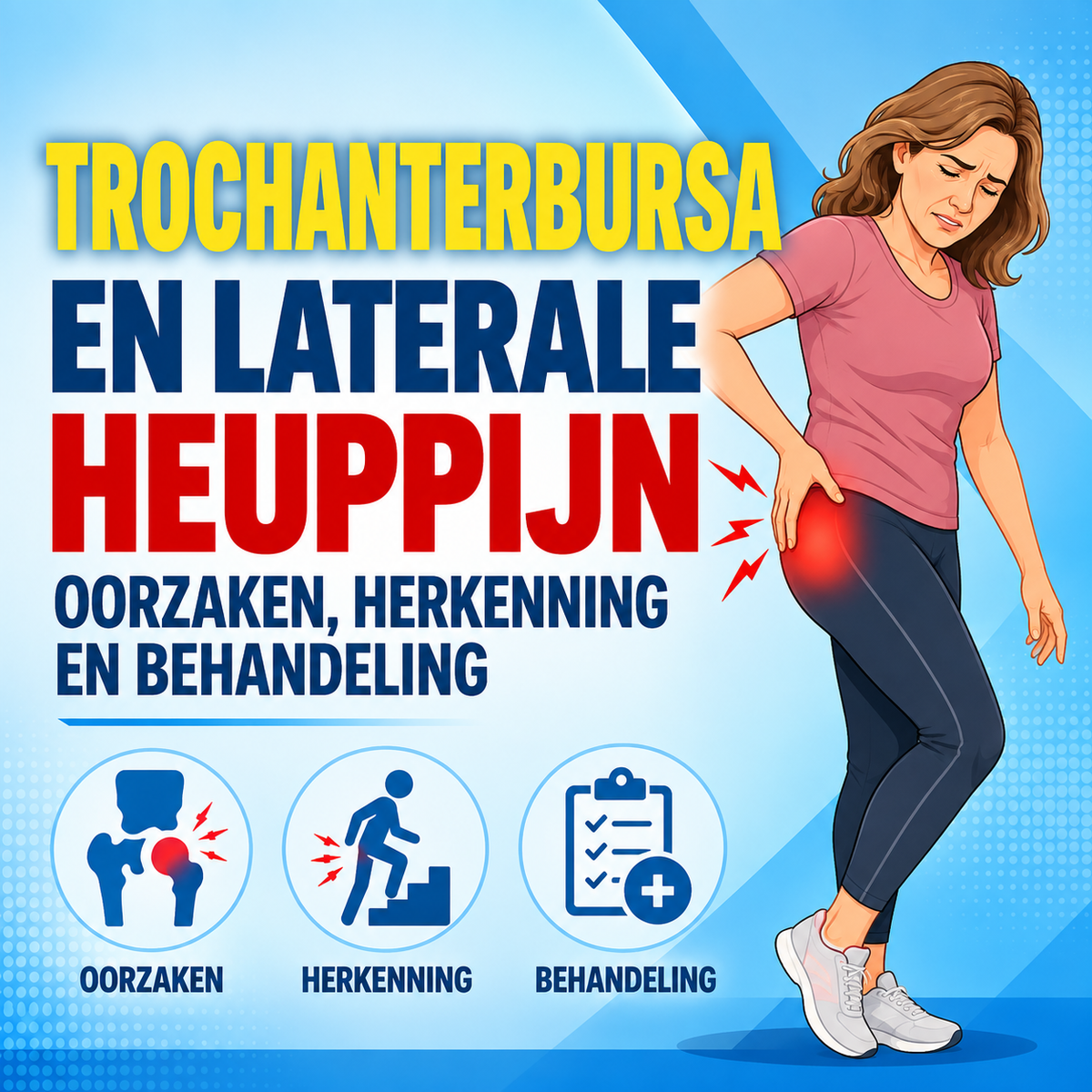 Trochanterbursa en laterale heuppijn: oorzaken, herkenning en behandeling
