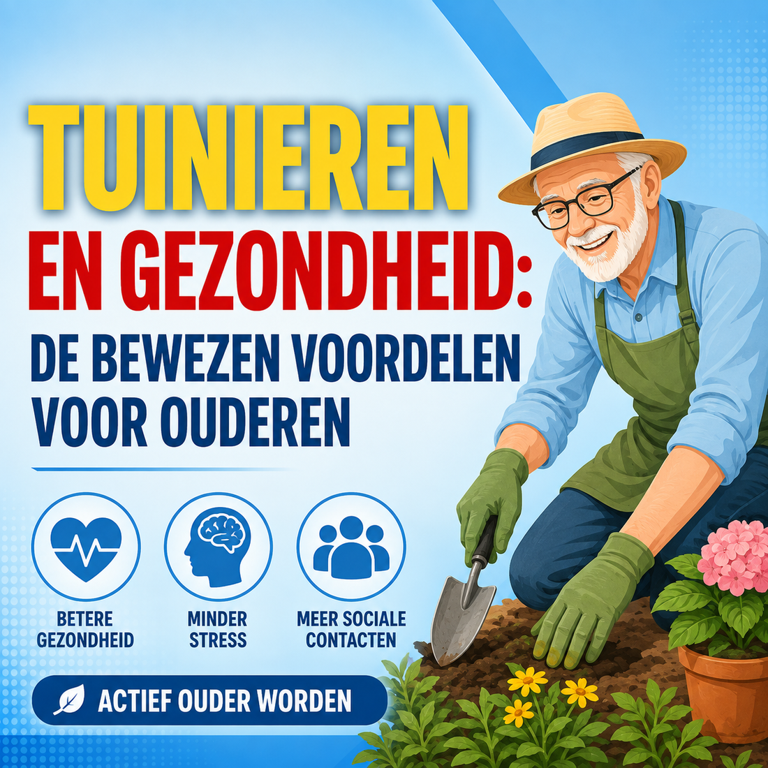 Tuinieren en gezondheid: de bewezen voordelen voor ouderen