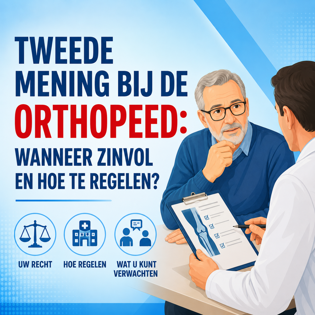 Tweede mening bij de orthopeed: wanneer zinvol en hoe te regelen?