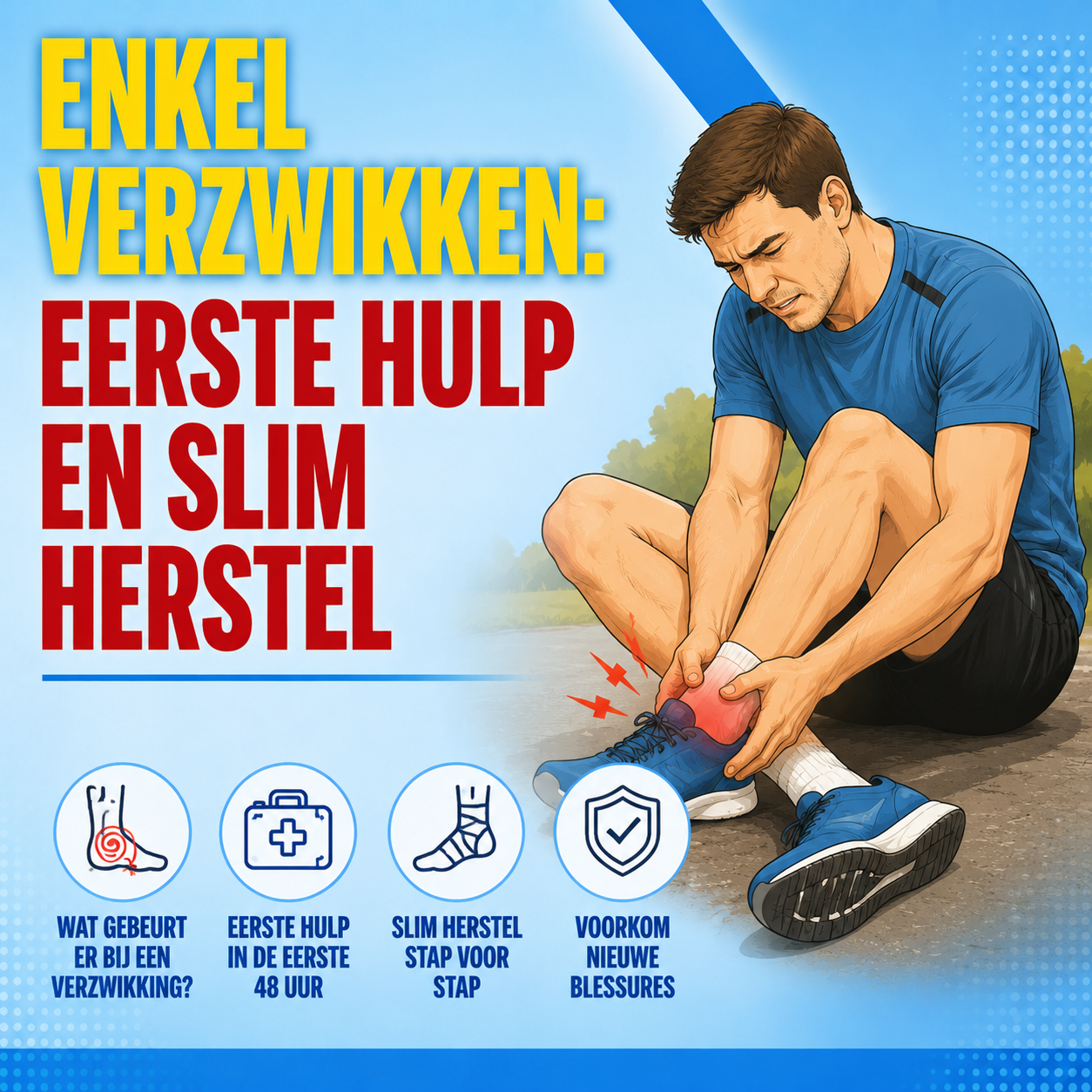 Enkel verzwikken: eerste hulp en slim herstel