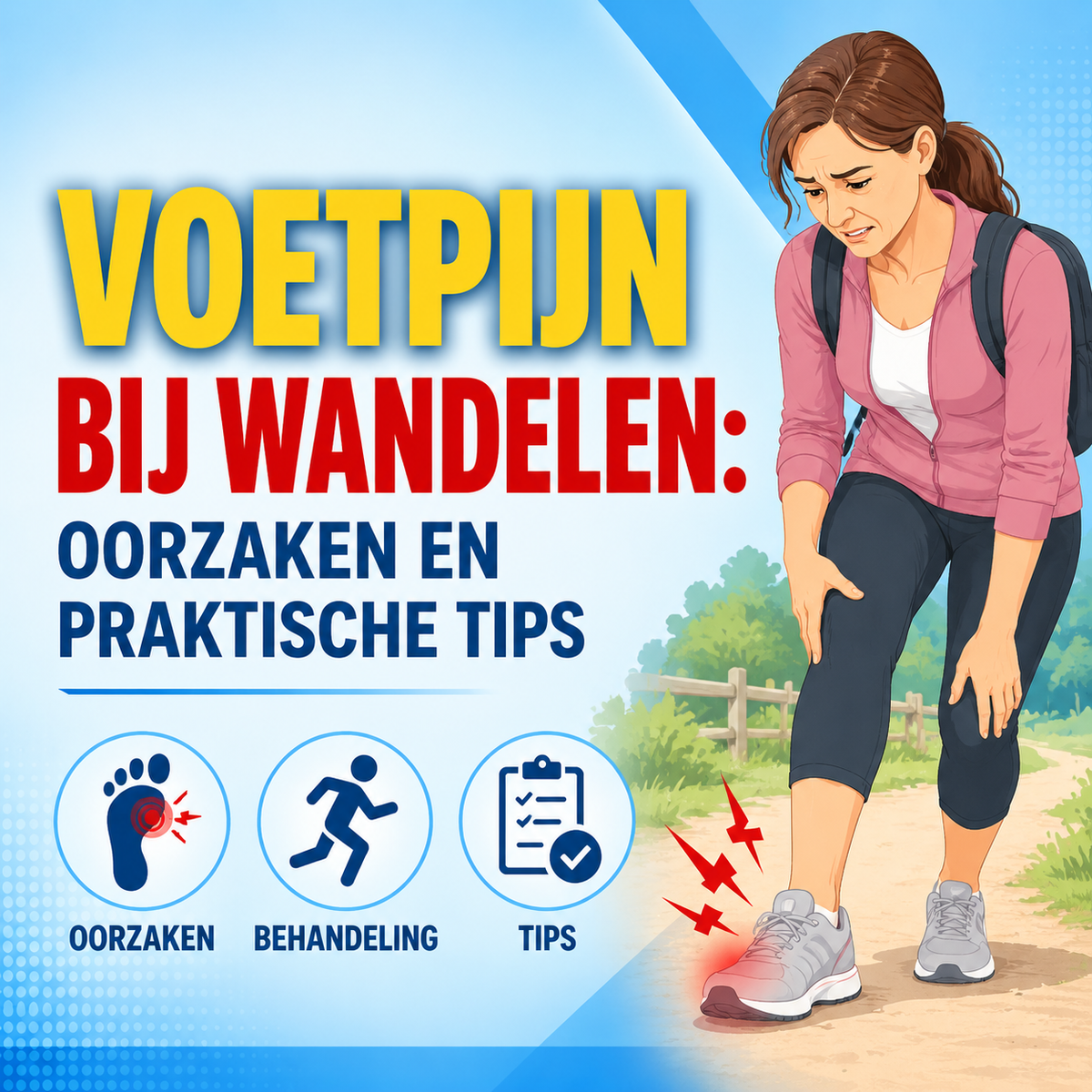Voetpijn bij wandelen: oorzaken en praktische tips