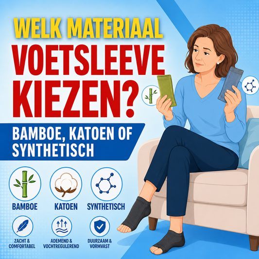 Welk materiaal voetsleeve kiezen? Bamboe, katoen of synthetisch