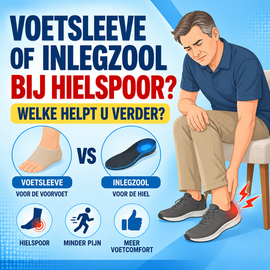 Voetsleeve of inlegzool bij hielspoor: welke helpt u verder?