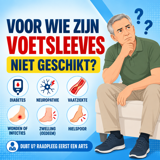 Voor wie zijn voetsleeves niet geschikt?