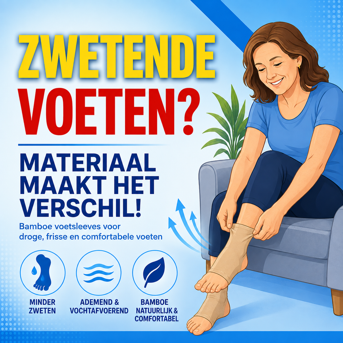 Voetsleeves bij warme of zwetende voeten: materiaal maakt het verschil