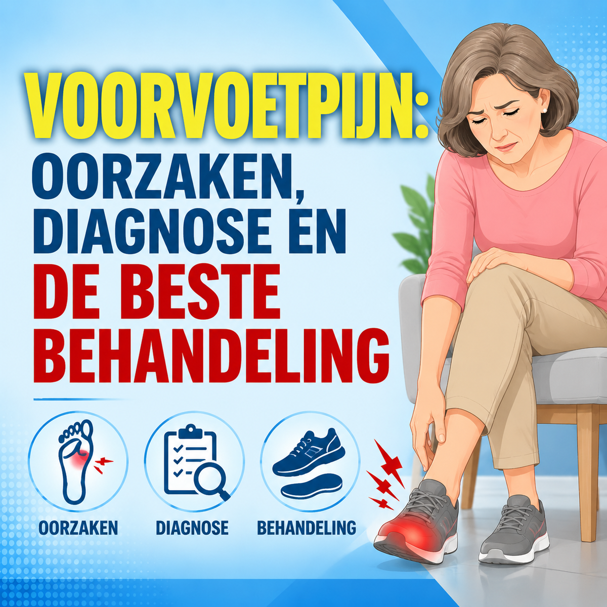 Voorvoetpijn: oorzaken, diagnose en de beste behandeling