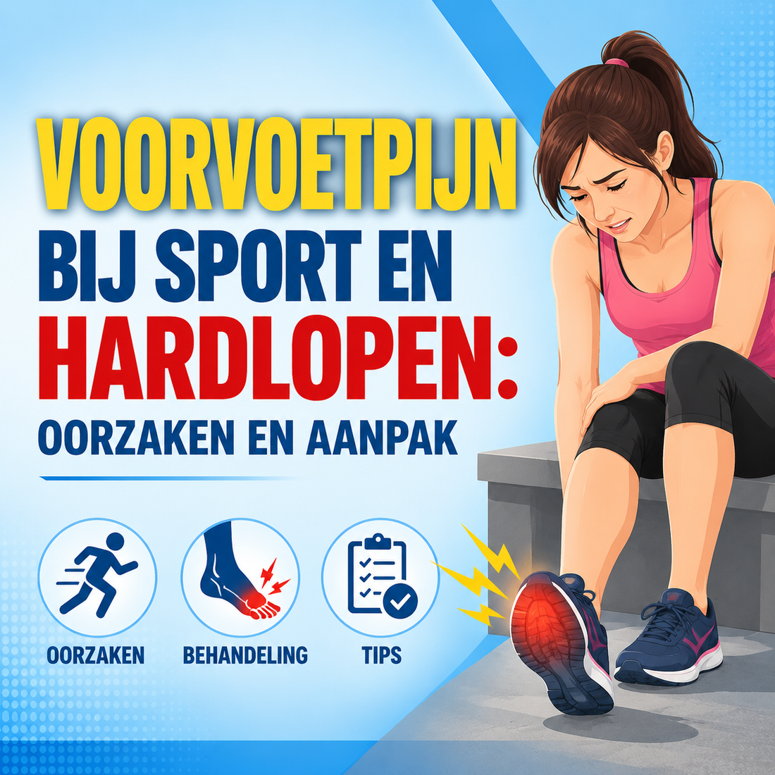 Voorvoetpijn bij sport en hardlopen: oorzaken en aanpak