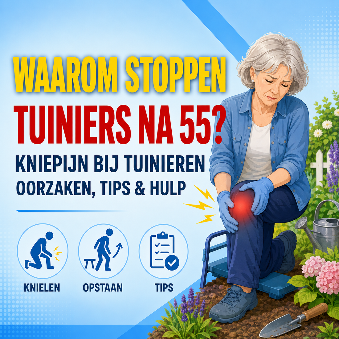 Waarom stoppen zoveel tuiniers na hun 55ste met tuinieren?
