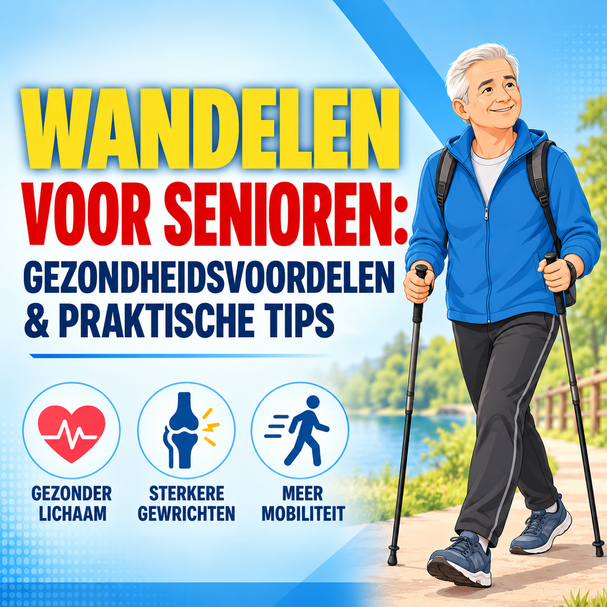 Wandelen voor senioren: gezondheidsvoordelen en praktische tips