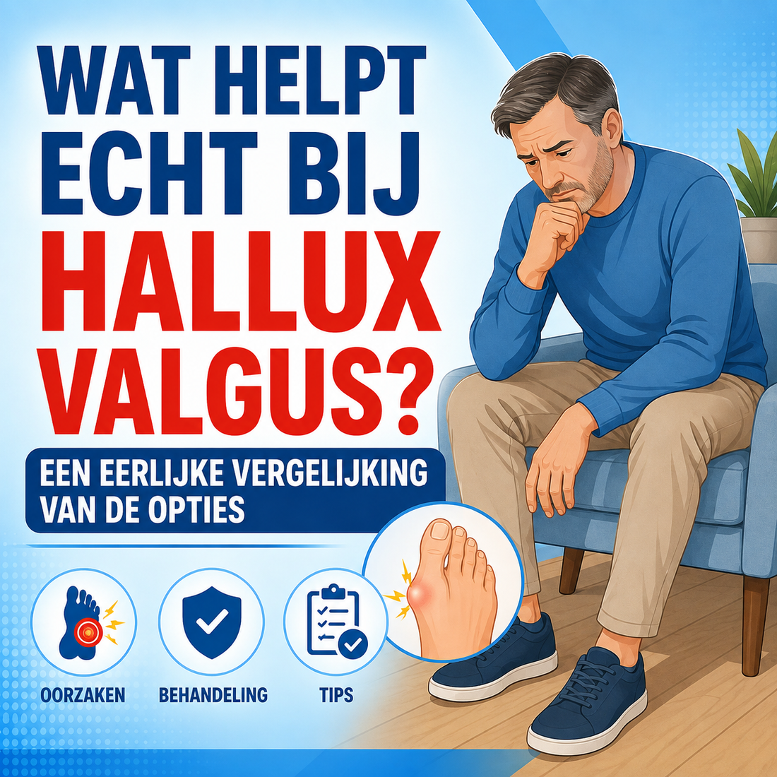 Wat helpt echt bij hallux valgus? Een eerlijke vergelijking van de opties