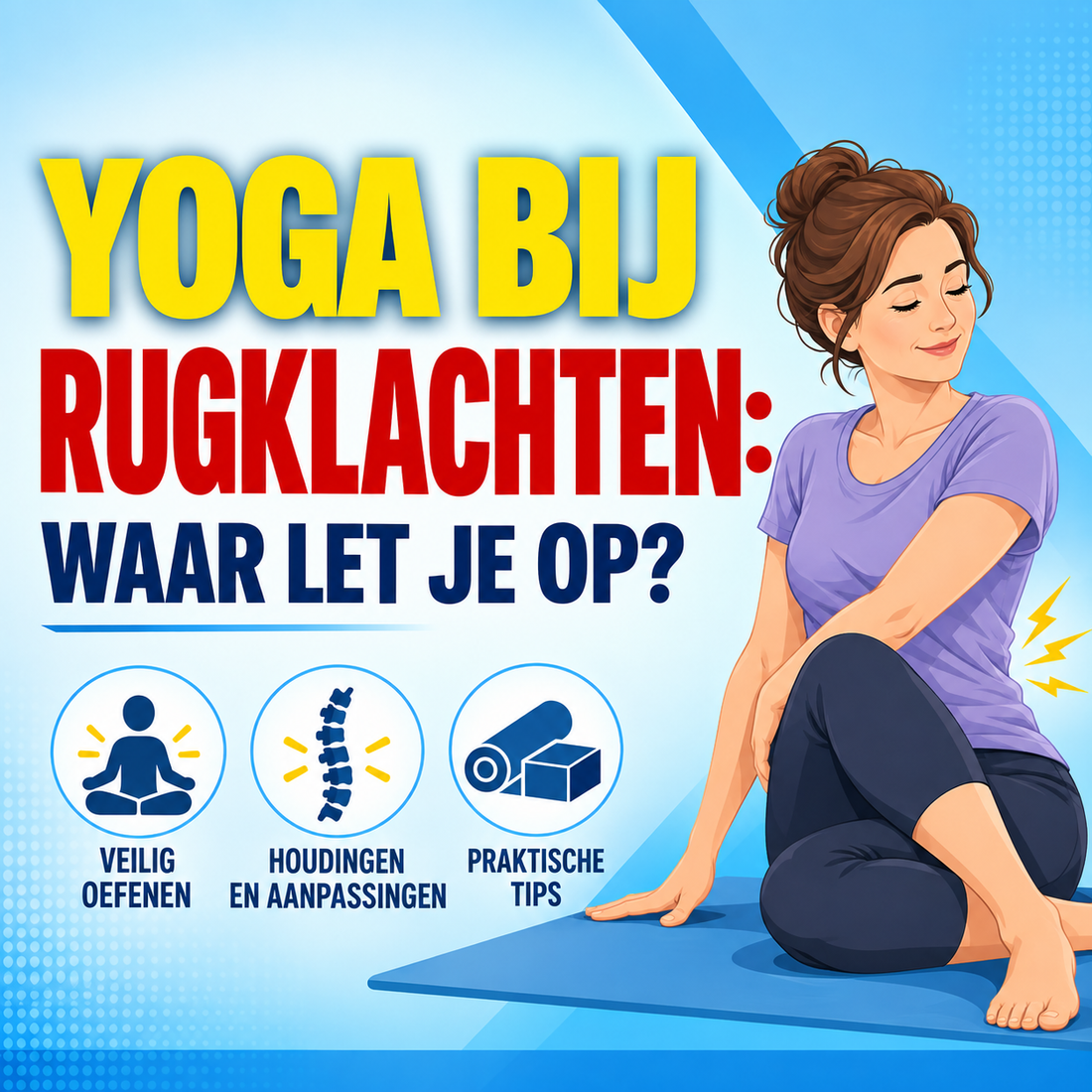 Yoga bij rugklachten: waar let je op?