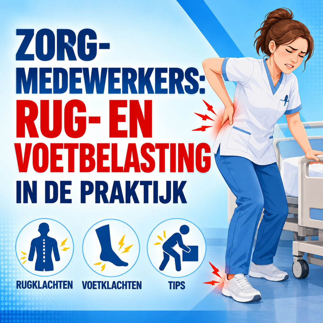 Zorgmedewerkers: rug- en voetbelasting in de praktijk